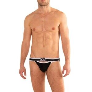 Men's Go Softwear California Scoop Jockstrap in Black - Small, NWT